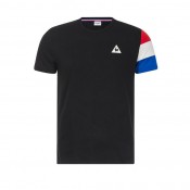T-shirt Tricolore Le Coq Sportif Homme Noir Remise Paris en ligne